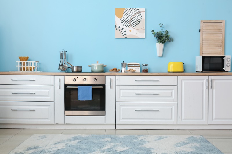 cucina azzurro chiaro