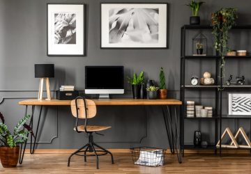 angolo studio di design in ambiente moderno