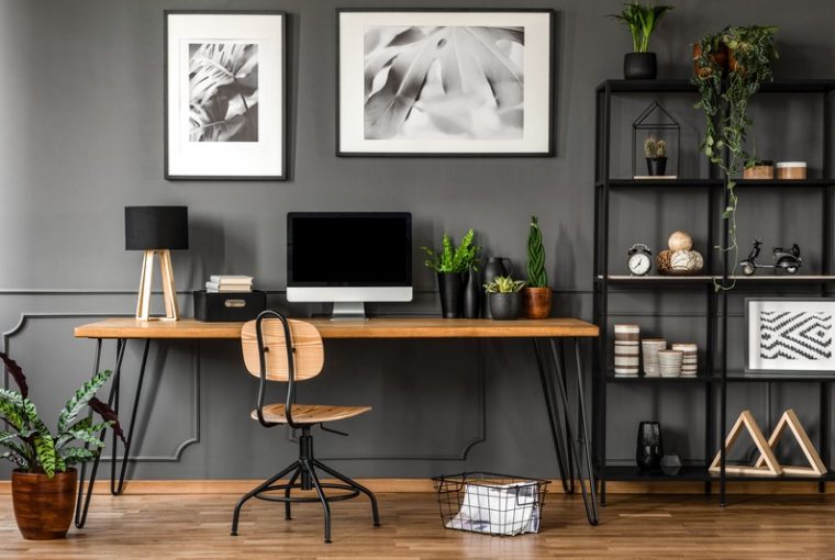 angolo studio di design in ambiente moderno
